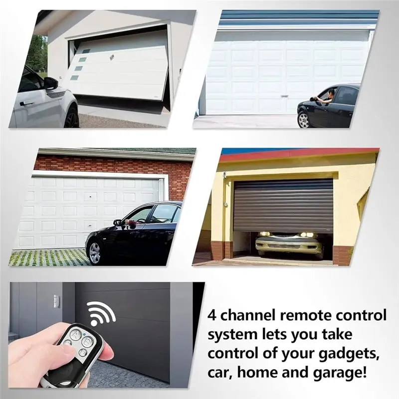 【BRILLIANT 】 Pour la plupart des fabricants Gadgets 433,92 Mhz Ouvre-porte de garage À distance Liftmaster Chamberlain Craftsman La plupart des fabricants