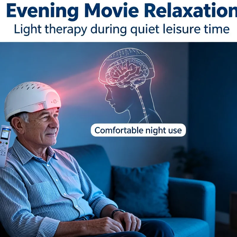 Professional 1070nm LED Helmet for Parkinson Disease Depression Stroke Brain Therapy NIR Light Treatment
