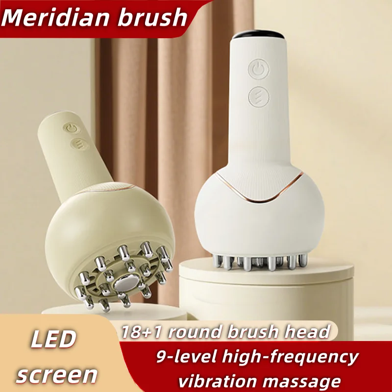 

Electric Meridian Brush Abdominal Rubbing Instrument Assists Slimming Belly Back Massage Meridian Brush 2025 New Style