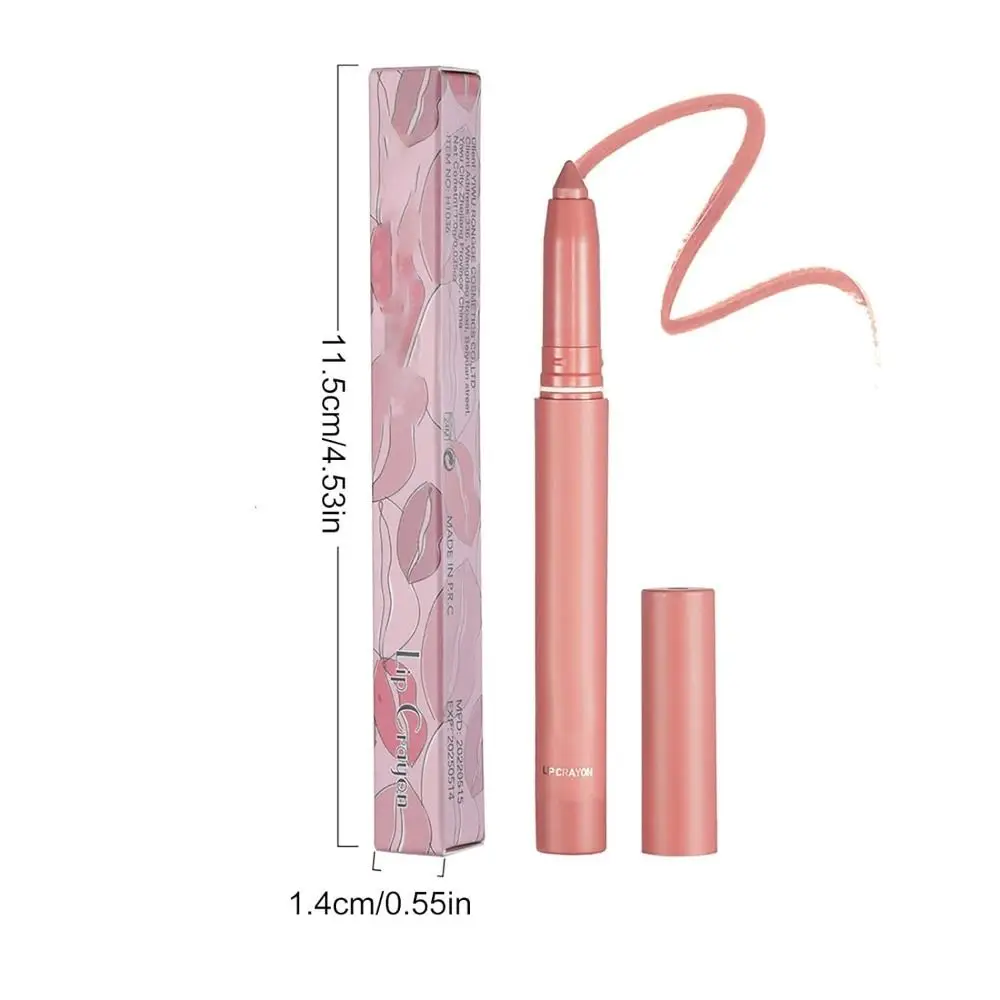 Mode Roterende Matte Lippenstift Potloden Non-Stick Cup Slijpbaar Lipkrijt Langdurige Waterdichte Lipgloss Vrouwen Meisjes