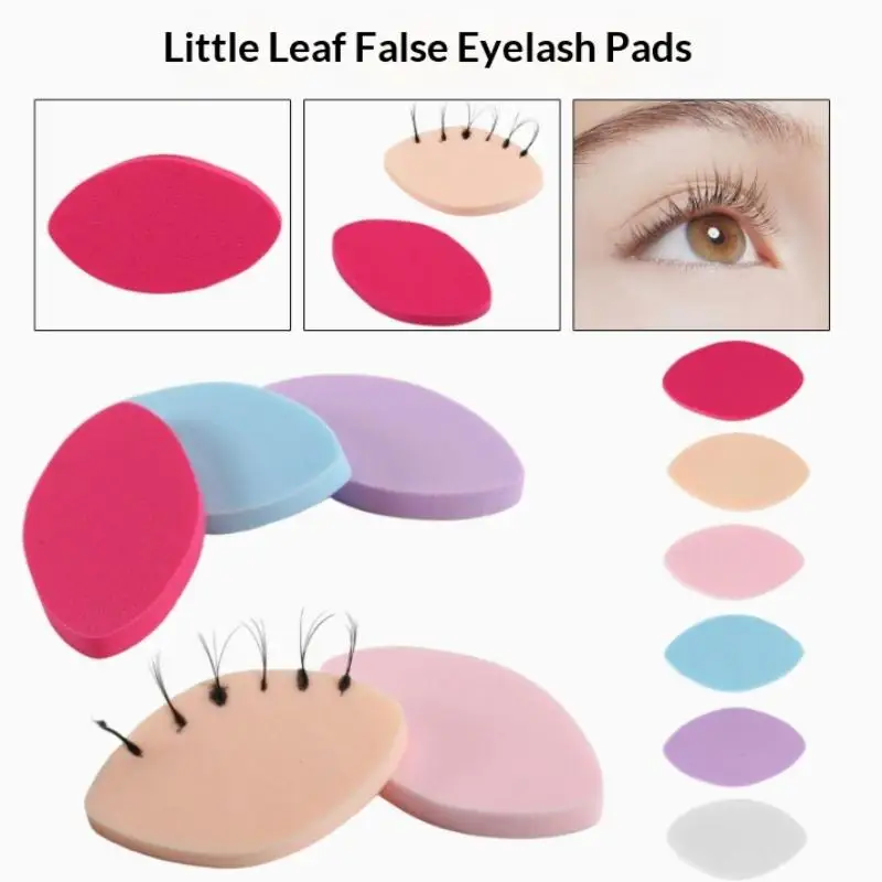 20/50Pcs Soft Sponge False Eyelash Pads Colorful Reusable Makeup Puffs Lash Map Chart Wispy Lashes For Beginner Training