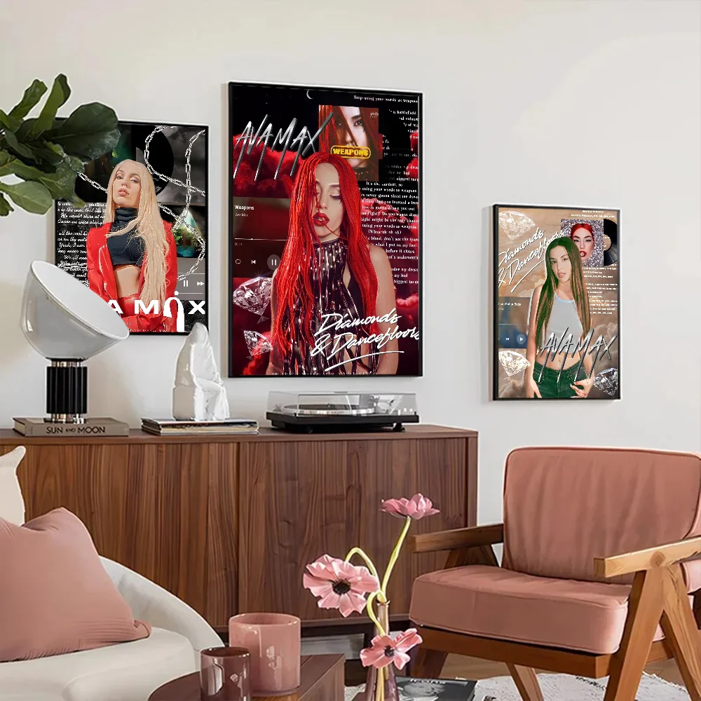 Singer Ava Max Poster Good Quality Prints and Posters HD Quality Poster Wall Art Painting Study Home Decor