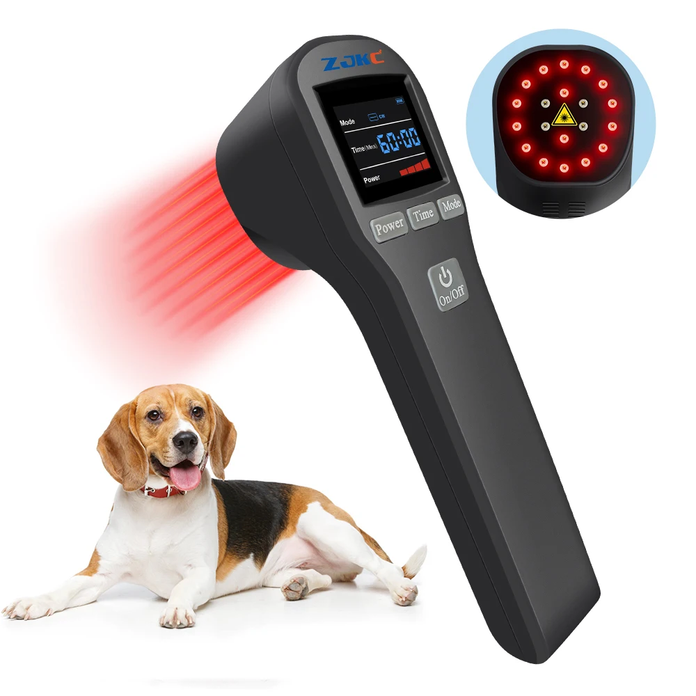 

ZJKC 650nm 808nm Laser Light Therapy Humans Back Laser Joint Therapy for Dogs Cats Horses Cluster Laser Therapy Machine Handheld