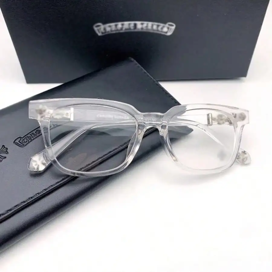 Clear Transparent Square Frame Eyeglasses for Men and Women, Full Rim Fashion Accessory