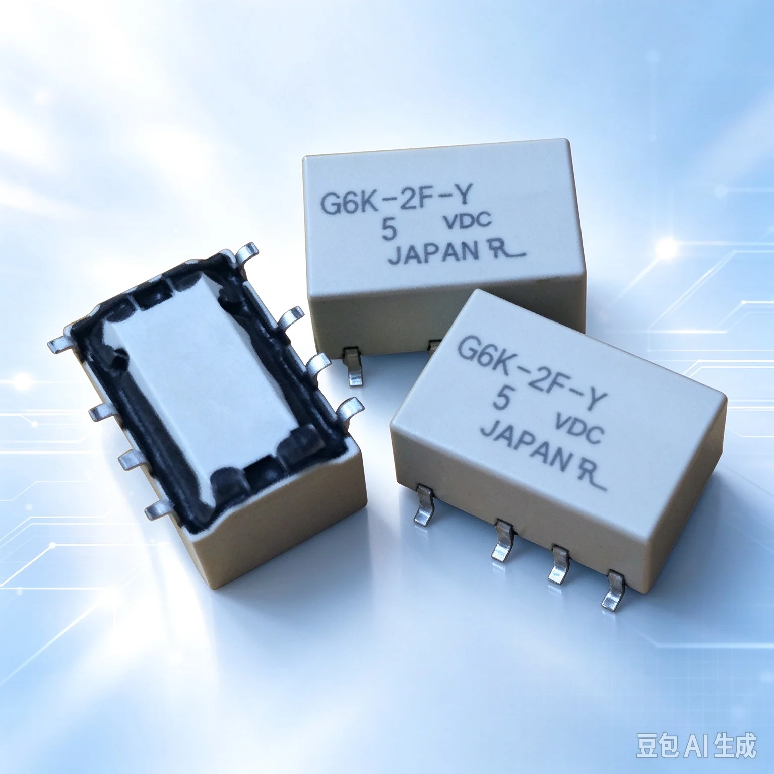 10pcs Thin G6K-2F-Y-3VDC 5V 12V 24V 8Pin SMD Relay for Signal Transmission