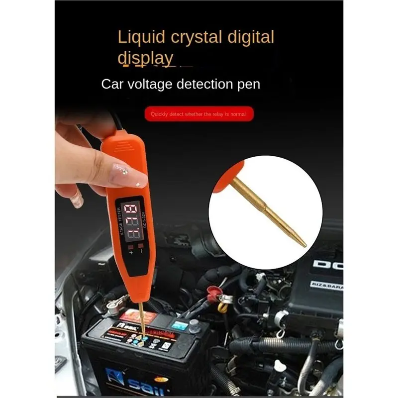 ABTC-Electric Voltage Power Pen Probe Digital For Car Electrical Circuit Tester 5-32V Voltage Tester Diagnostic Tool For Car
