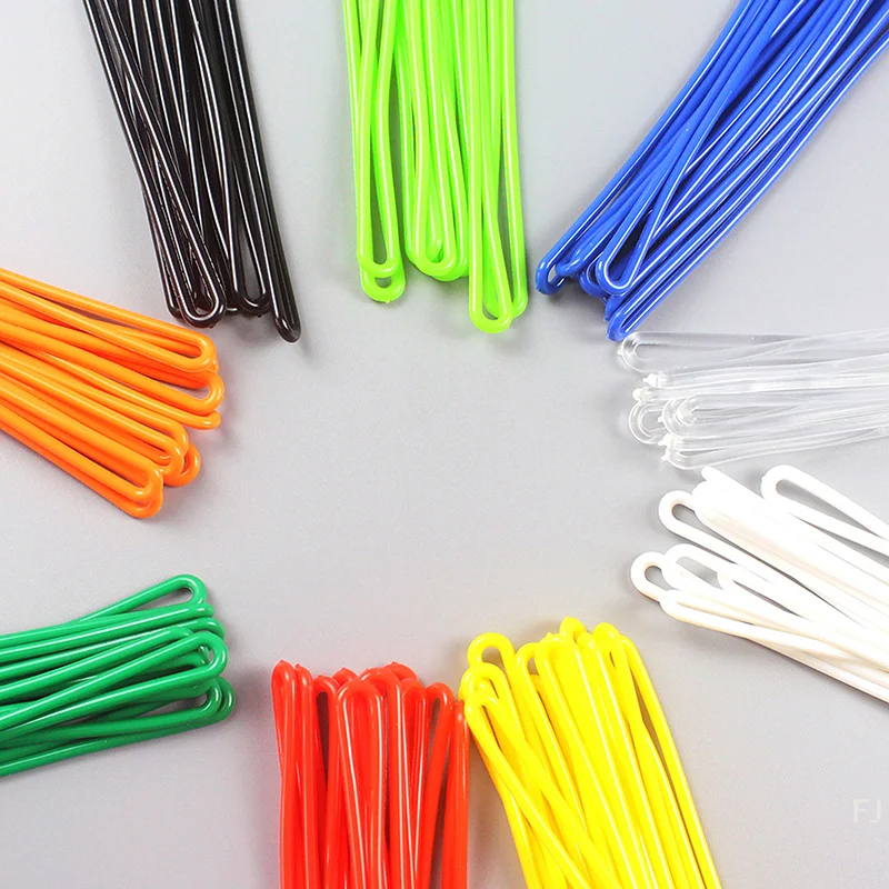 [YU] 50pcs étiquettes de voyage boucles de sac en plastique coloré étiquette d'identification de bagage porte-sangle lanière accessoires de voyage portables