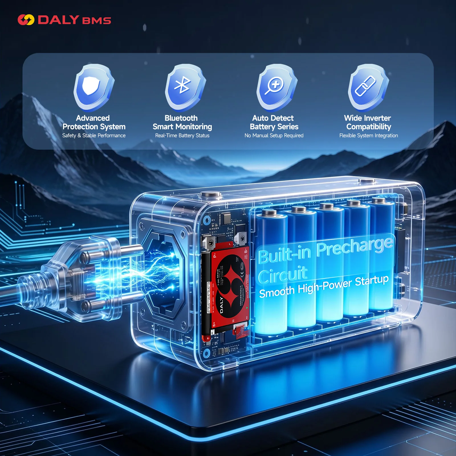 데일리 스마트 BMS Lifepo4 8S 24V 4S 12V 13S 14S 16S 48V 17S 20S 24S 150A 250A BT UART 리튬이온 LTO …
