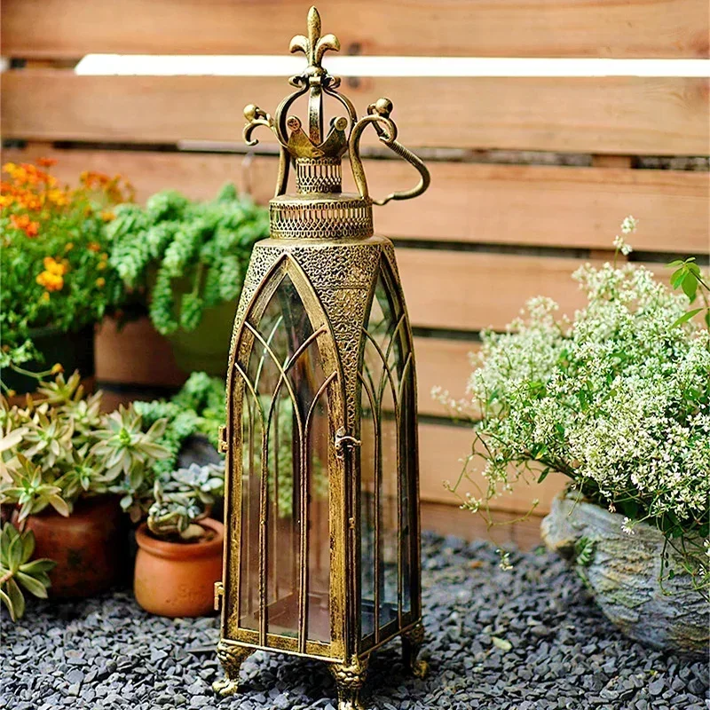 

Decorations Garden Outdoor Moroccan Wind Lanterns Or To Ceig European Courtyard Atmosphere Light Arrangement Ornaments