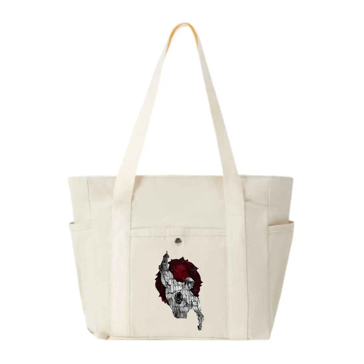 

Abstract Skull Art Canvas Women's Shoulder Bag Large Capacity Multiple Outer Pocket