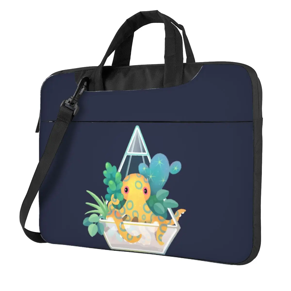 

Ocean Terrarium - Blue Ringed Octopus Crossbody Laptop Bag Case Computer Bag 13 14 15.6 Inch Notebook Pouch for Macbook Pro