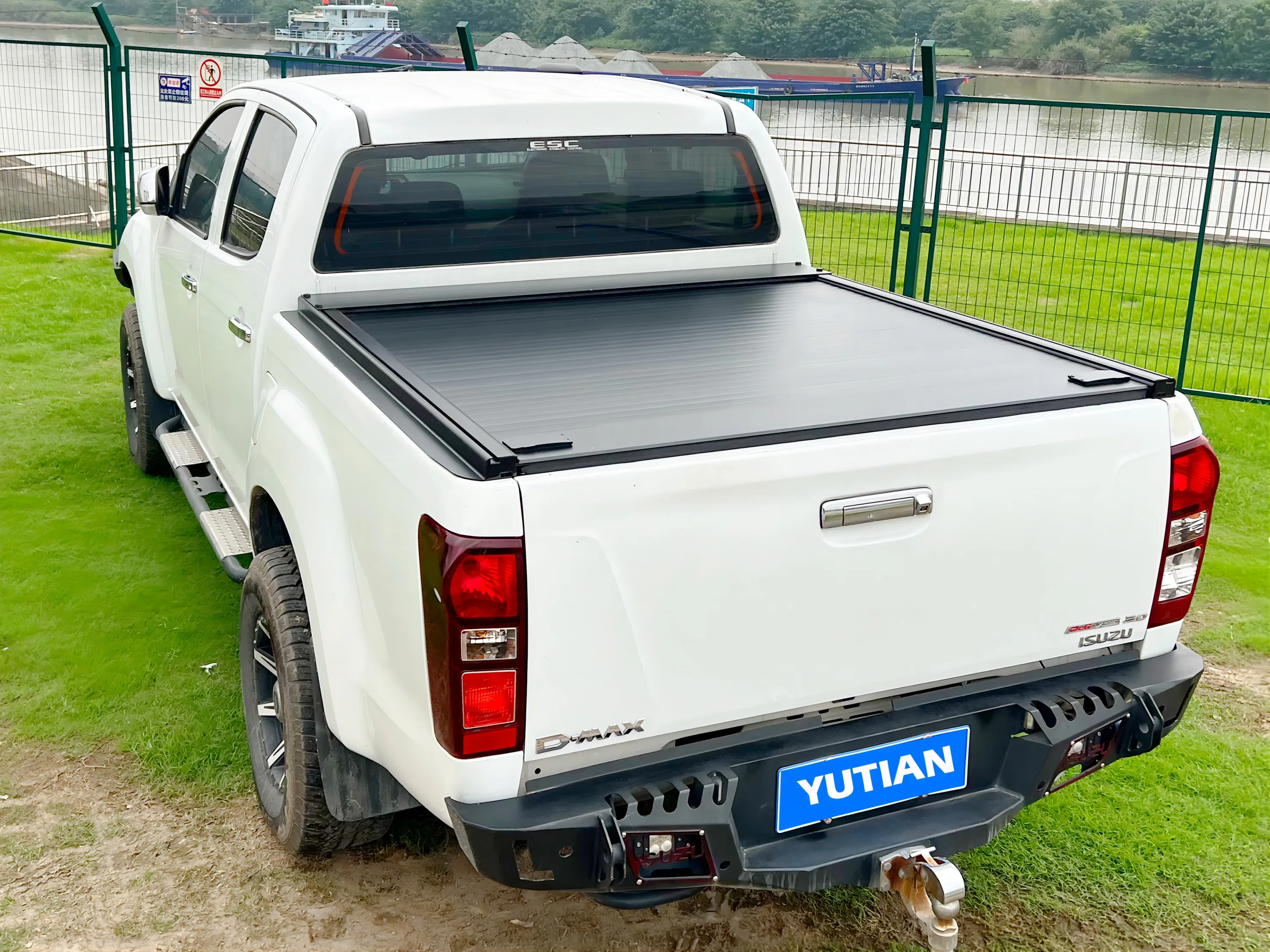 Roller Cover for Ford F150 RAM GMC Hilux Revo Tundra Ranger Isuzu D-max Short Bed Double Lock Manual Retractable Tonneau Cover