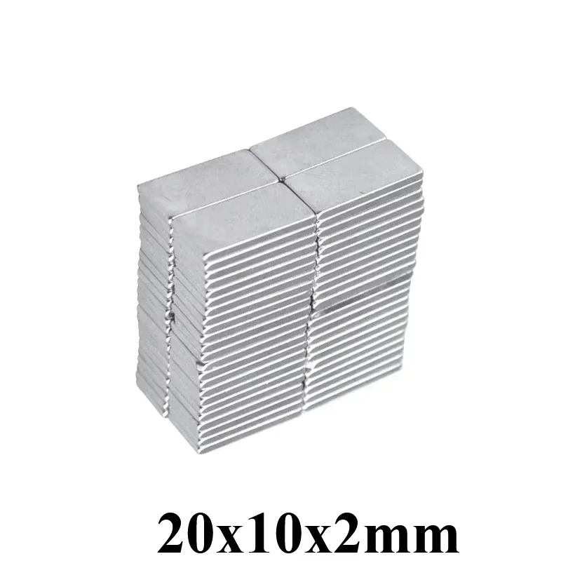 20x10x2mm  Block Rectangular Magnets  20x10x2 mm For Home Refrigerators, Offices DIY 20x10x2 mm