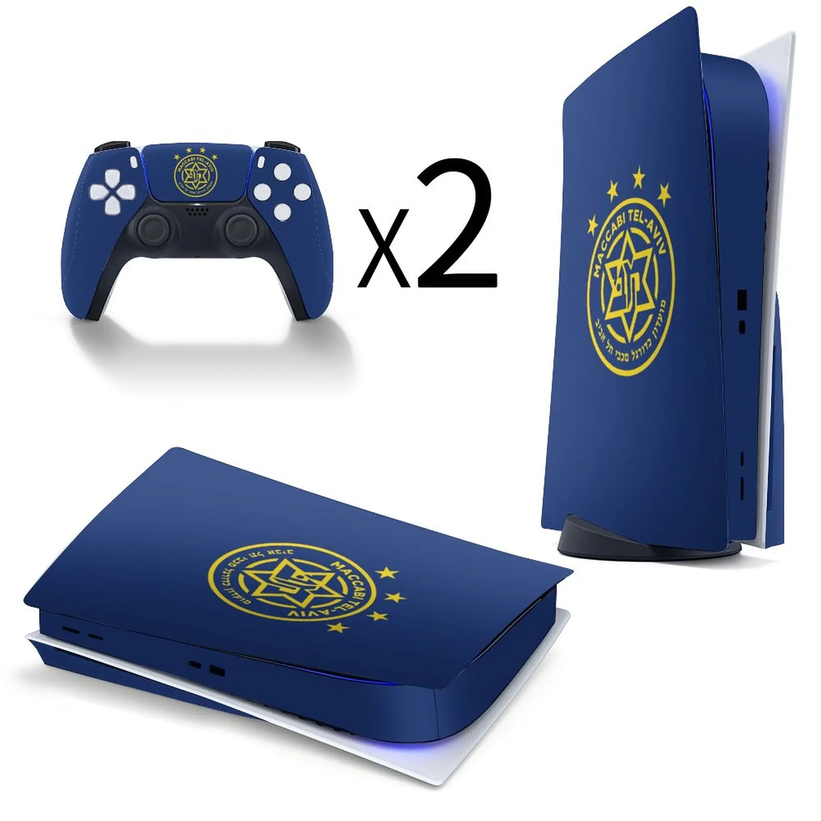 Maccabi Tel Aviv For PS5 Game Controller Protective Decal Skin For PS5 Accessory Sticker Case