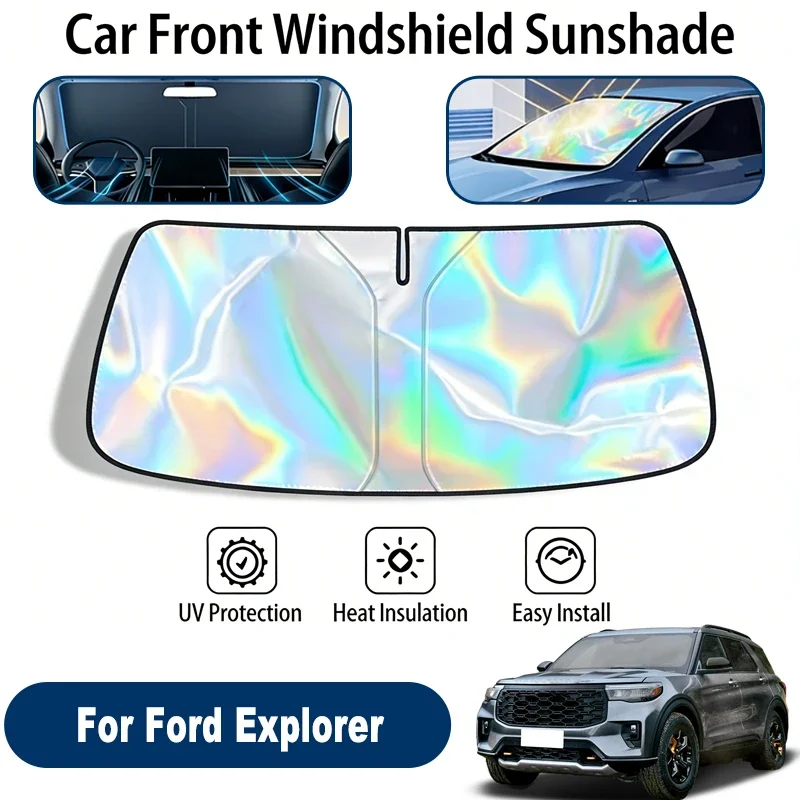 

Car Windshield Sun Shade UV Reflective Sun Visor Protection Cover For Ford Explorer U251 U502 U625 2006-2026