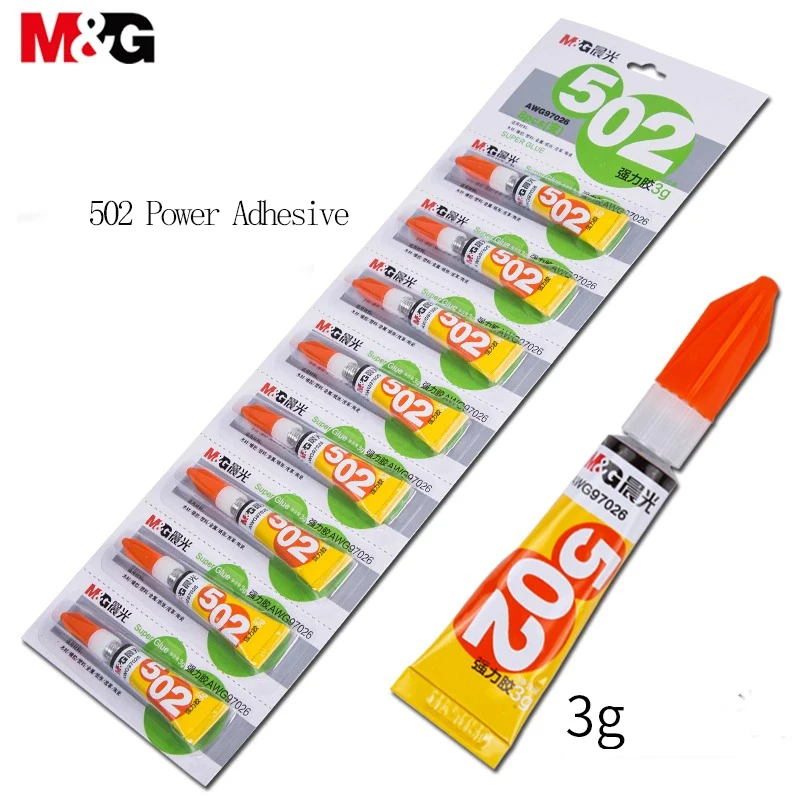 M&G 502 Сильный клей для ремонта керамической деревянной обуви, мгновенный липкий специальный мягкий клей для кожи 520 для проектов ручной работы
