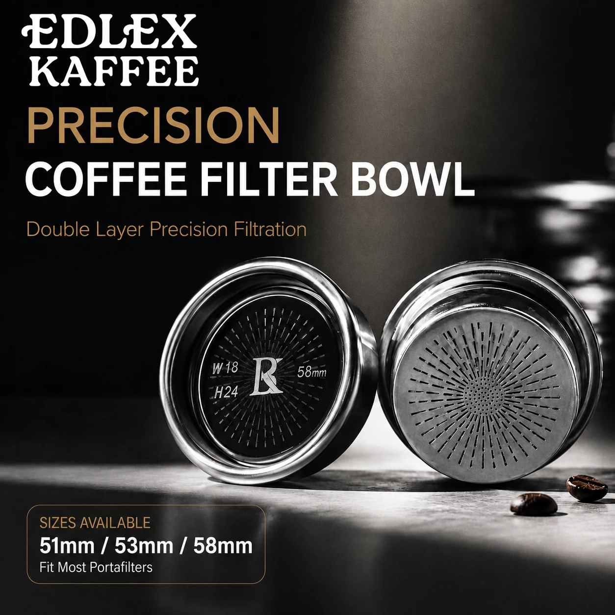 18g Precision High Extraction Coffee Filter Basket for 51/54/58MM Bottomless Portafilter Espresso Machine Accessories Barista