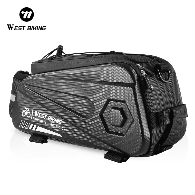 

Велосипедная сумка WEST BIKING с жестким корпусом, многофункциональная водонепроницаемая сумка на задний багажник, сумка-переноска для велосипеда, аксессуары для велосипедов