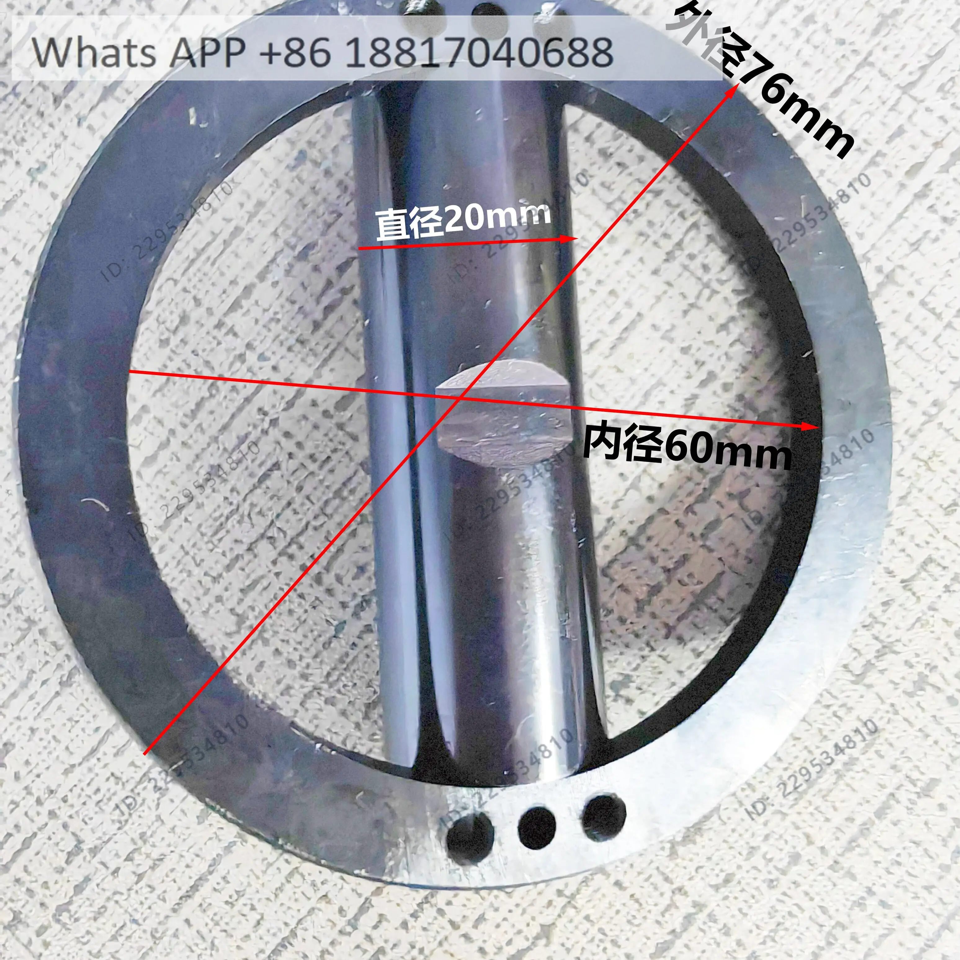 Spindle knife ring, knife pin BT40 60 * 76 knife pin 20 * 76 quality assurance