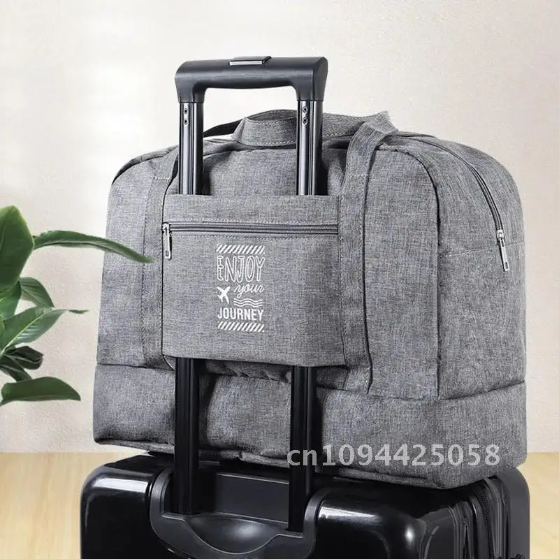 

Fashion Folding Bag Travel Unisex Oxford Travel Weekend Overnight Duffel Hand Tote Capacity Bags Luggage Supplies Accessor Large