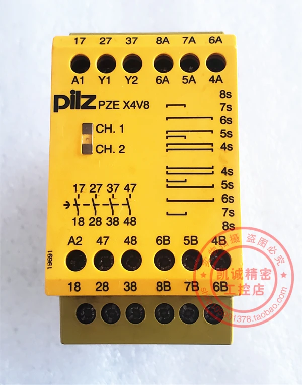 Original Pierce Pilz Safety Relay PZE X4V8 24VDC Order Number 774584 In Stock