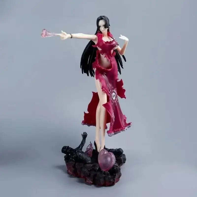 

One Piece Anime Empress Hancock Boa Action Figure - LED Light up Sexy Undressable Model Toy Collectible Figurine for Fans