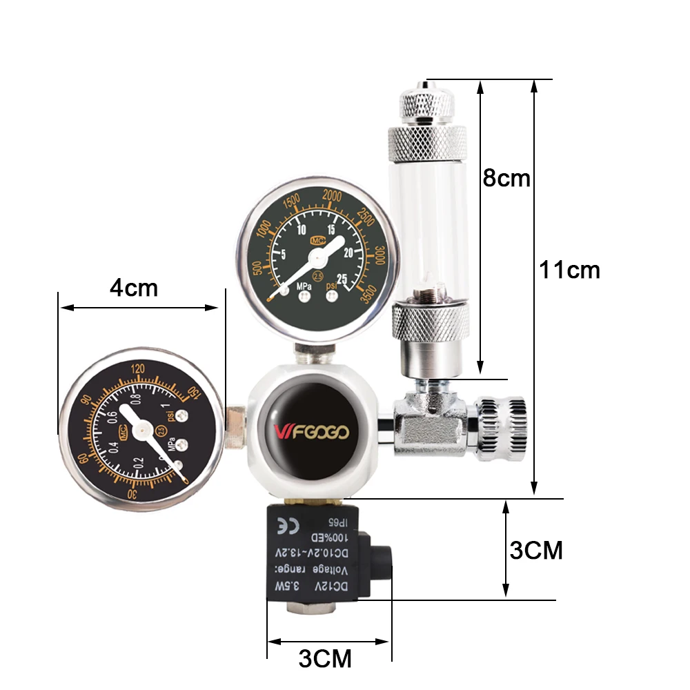 NEW DIY Aquarium CO2 Regulator Magnetic Solenoid Kit Check Valve Fish Tank Accessories CO2 Control System Reactor Generator Set