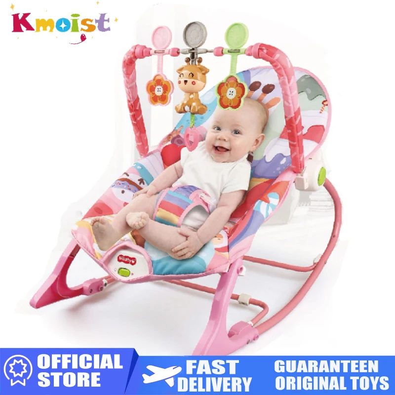 Baby Electric Rocking Chair Babies Multi-Function Soothing Coaxing Reclining Chair Children\'s Music Toys for Toddler 3-6 Month