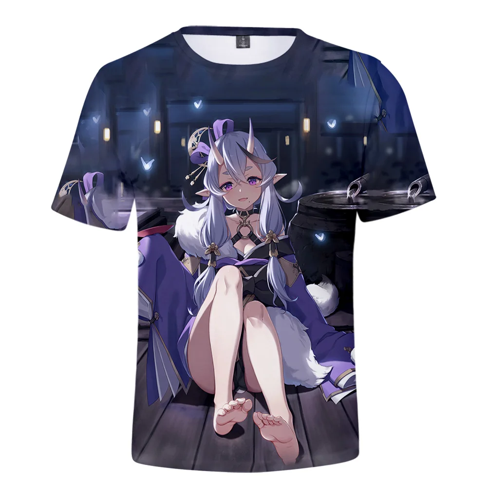 Vtuber Rindou Mikoto 3D Print primavera estate Preppy uomo/donna Street Clothes t-shirt Streetwear Kawaii Streetwear style Tshirt