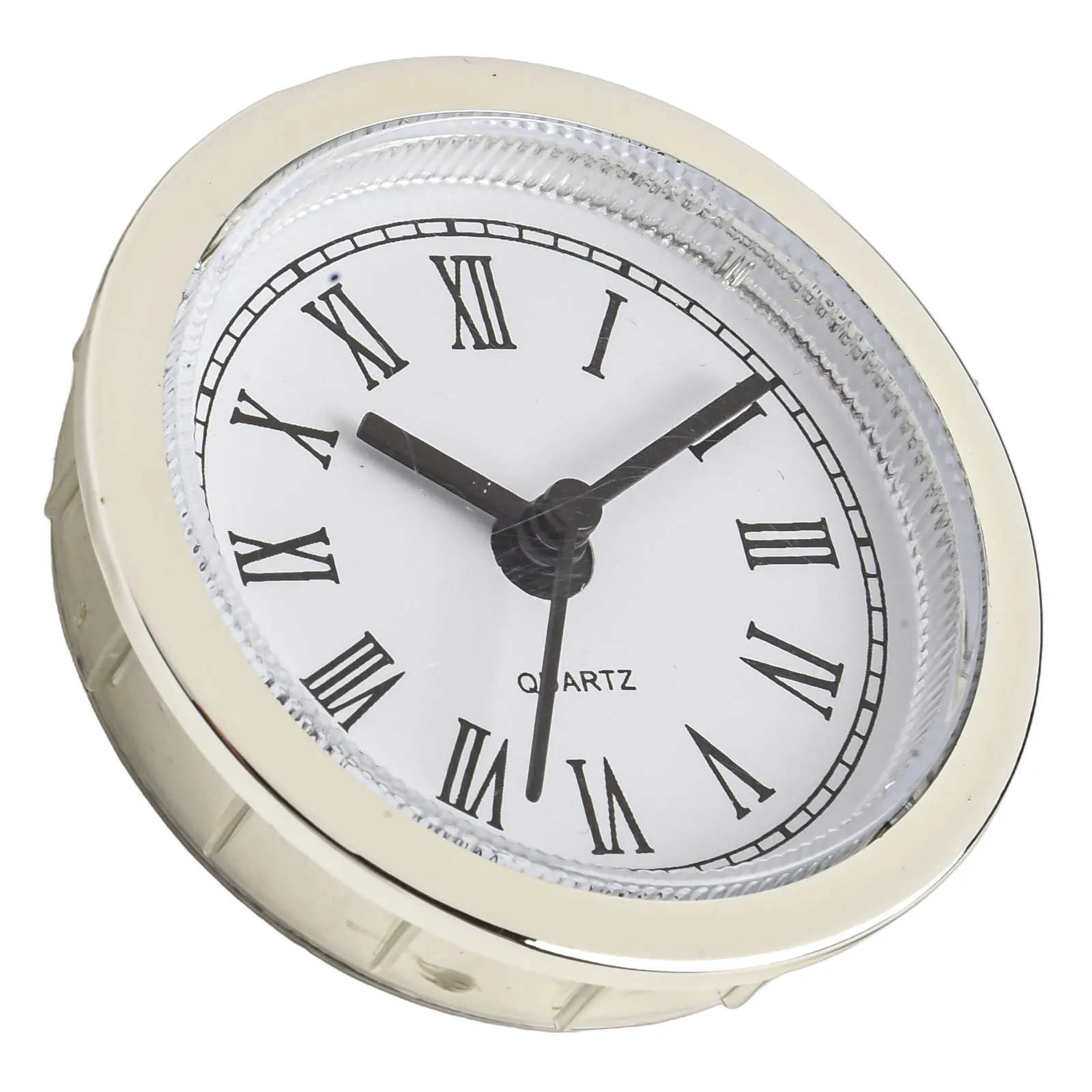 DIY Clock Projects Clock Movement Replacement 50MM Clock Insert Gold Border High-Quality Movement Precise Timekeeping