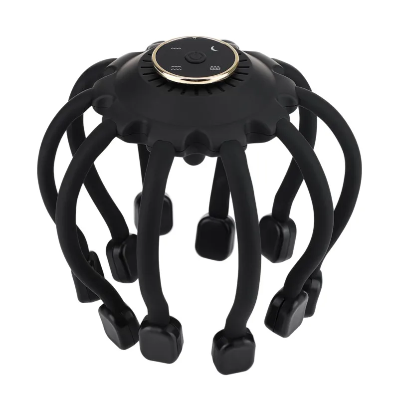 Bluetooth Elektrische Octopus Klauw Head Scalp Massager Vibration Massage Therapeutische Head Krabber Relief Fatigue