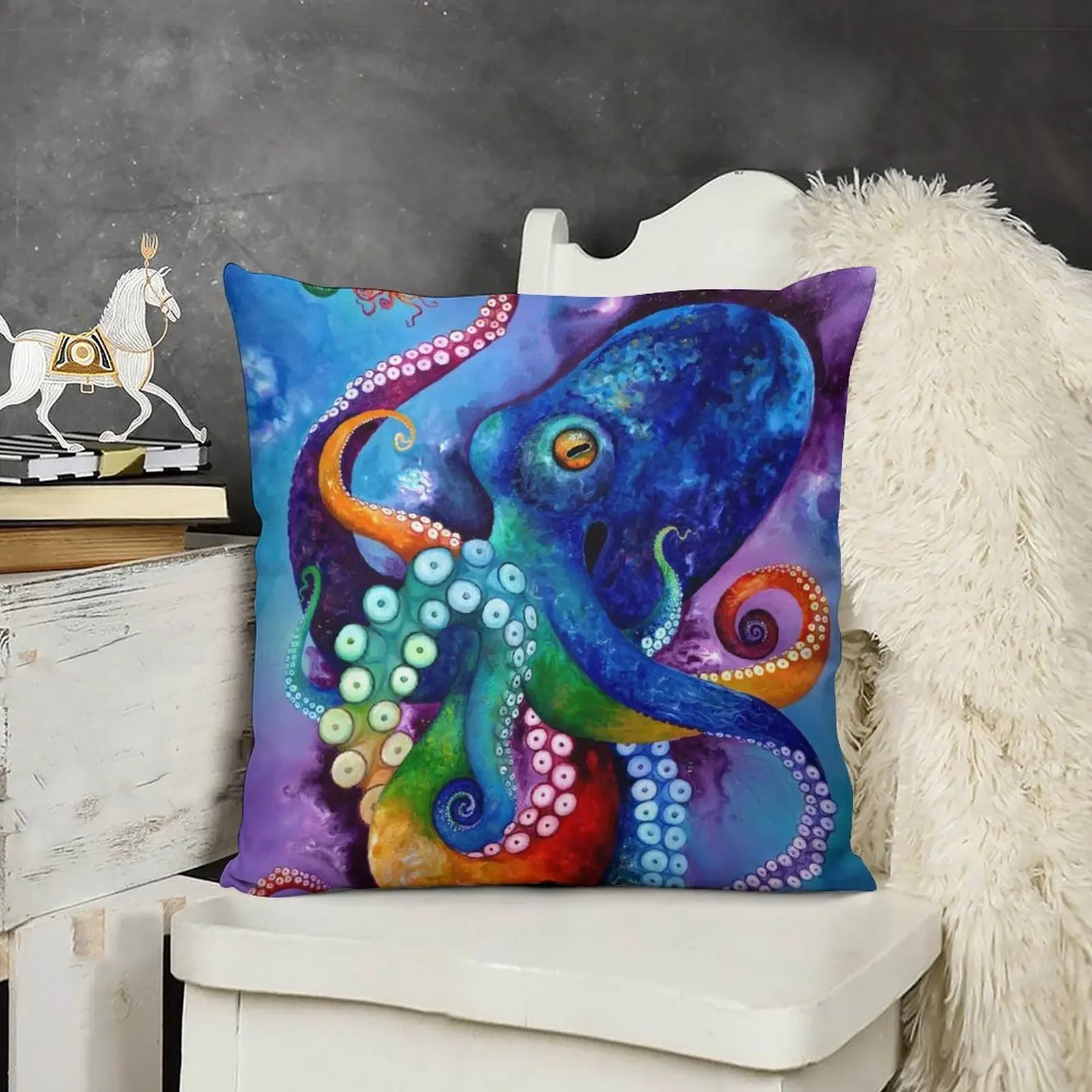 

Ceph and Pod Throw Pillow Plaid Sofa Decorative Cushions For Luxury Sofa pillow
