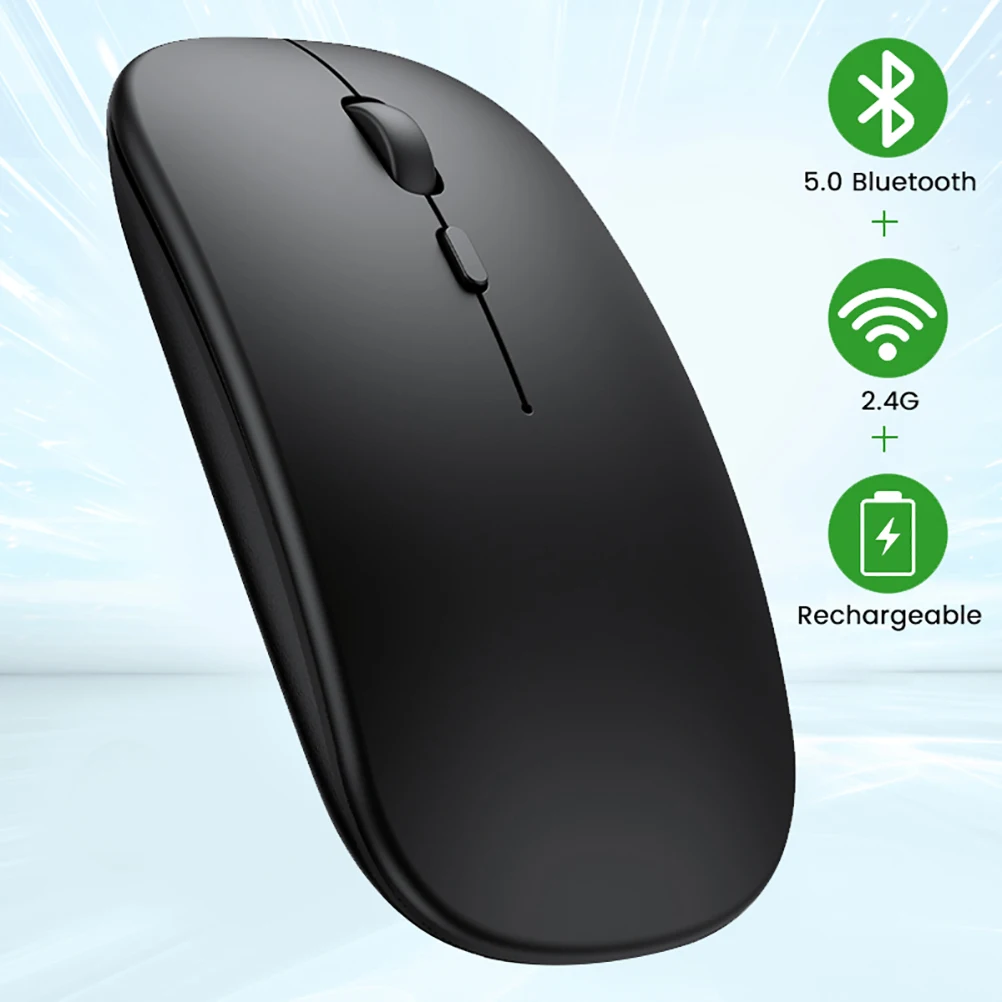 

Wireless Bluetooth Mouse Wireless Computer Mouse USB Ergonomic Mouse Silent Rechargeable Mause Optical Mice Mute For PC Laptop