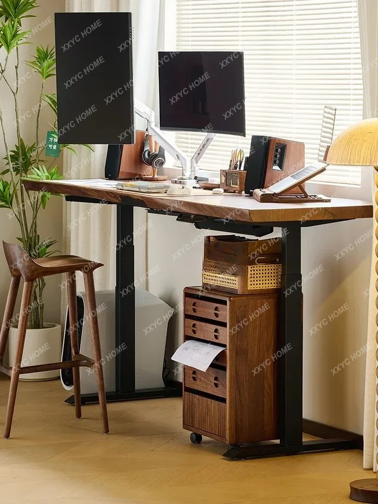 Y1 Solid wood electric lifting home office desk intelligent learning workbench