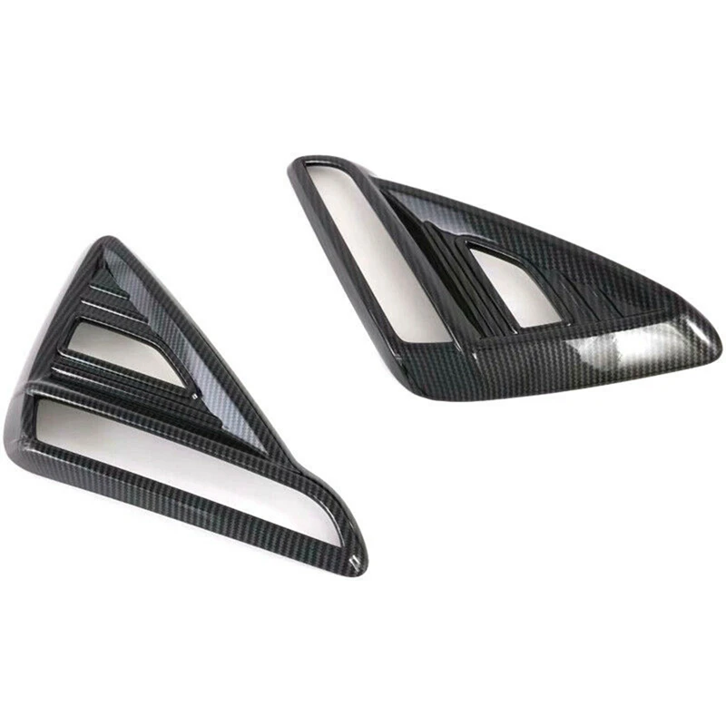 Front Fog Lights Lamp Frame Cover For Kia Forte / Cerato / K3 2019 2020 Carbon Fiber & Rear Fog Light Lamp Stripe Cover