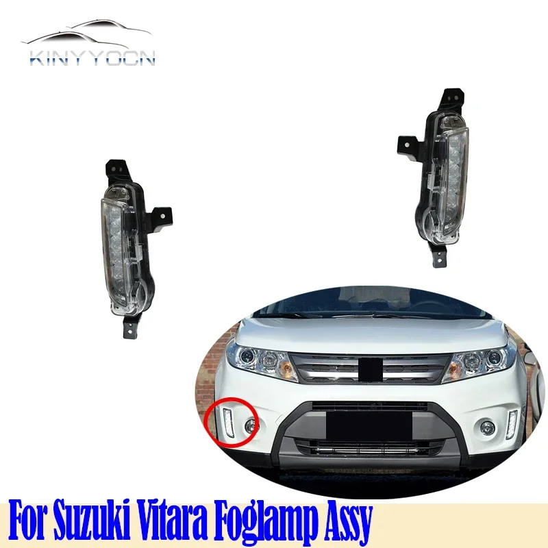 For Suzuki Escudo IV Vitara Front Bumper Fog Light Foglight Fog Lamp Foglamp DRL Day Running Lamp Headlamp