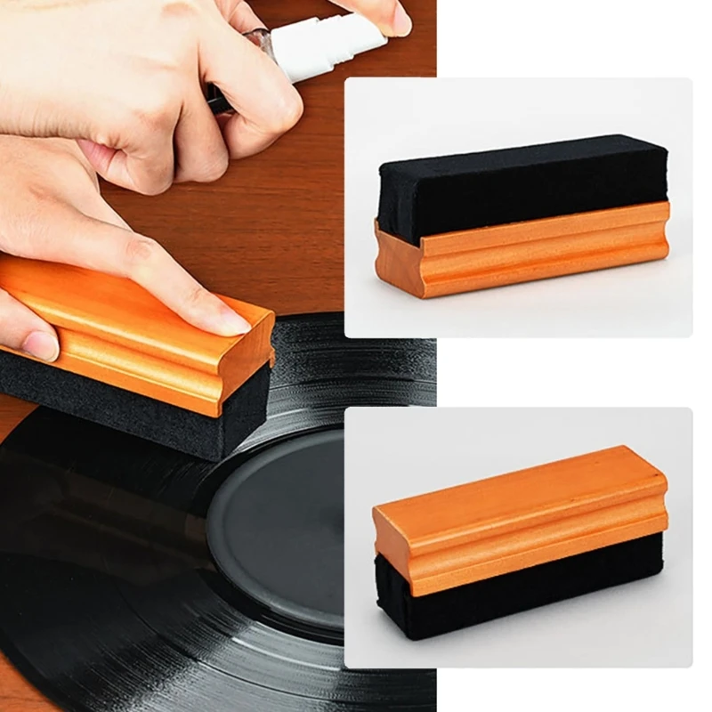 Super Clean Vinyls Record Cleaning Brush Professional Record Cleaning Brush Anti-Static Record Dust Remover Cleaner 896C