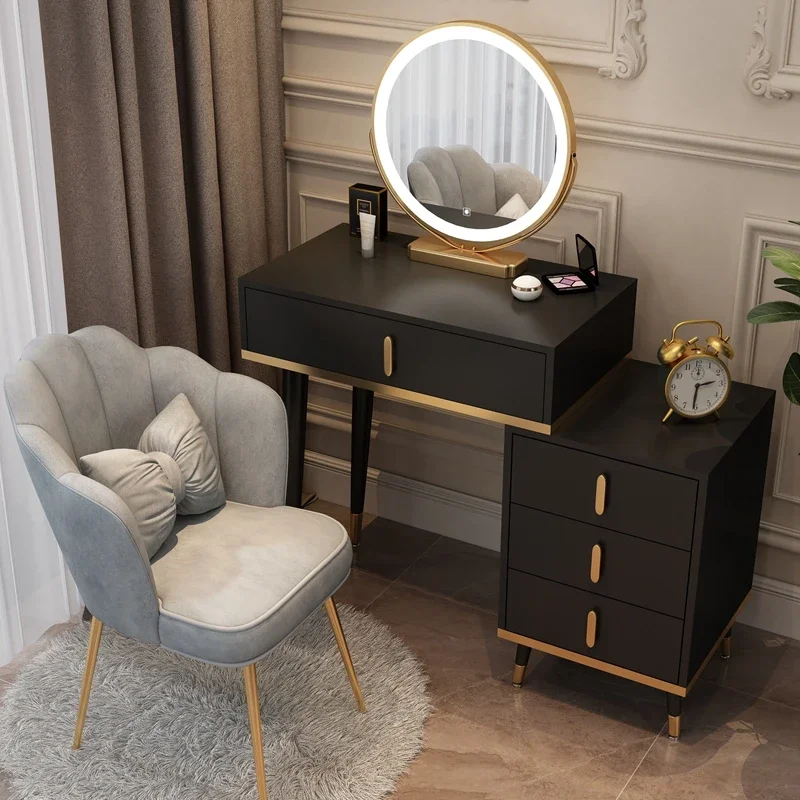 Box Chair Dressing Table Container Led Lighting Make Up Dressing Table Toilet Cabinets Living Room Tocador Maquillaje Furniture