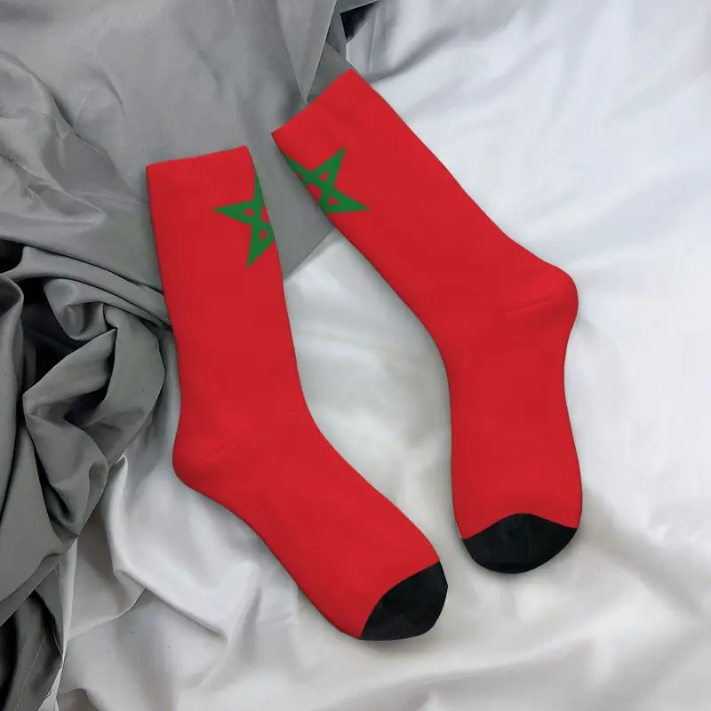 Chaussettes imprimées Kawaii pour hommes et femmes, sensation marocaine, chaussettes d'équipage commandées, été, automne, hiver