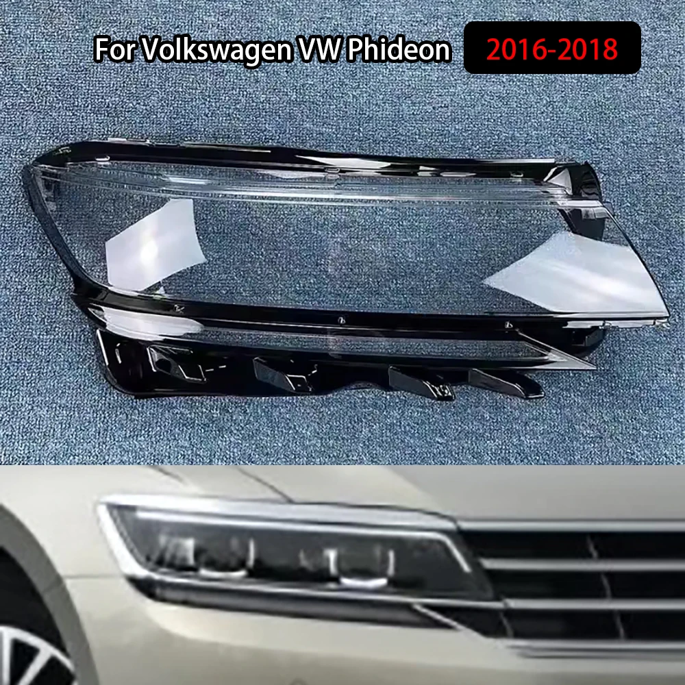 

For Volkswagen VW Phideon 2016-2018 Front Headlight Cover Headlamp Lamp Shell Mask Lampshade Lens Plexiglass