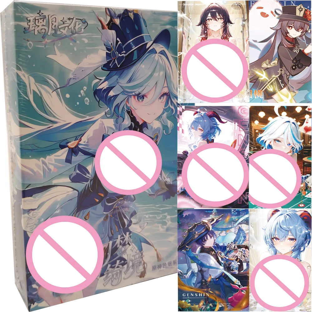 

Popularity Exploration Battle Games Genshin Impact Collection Color Paper Card High Quality Character Creative HD Cards Gifts