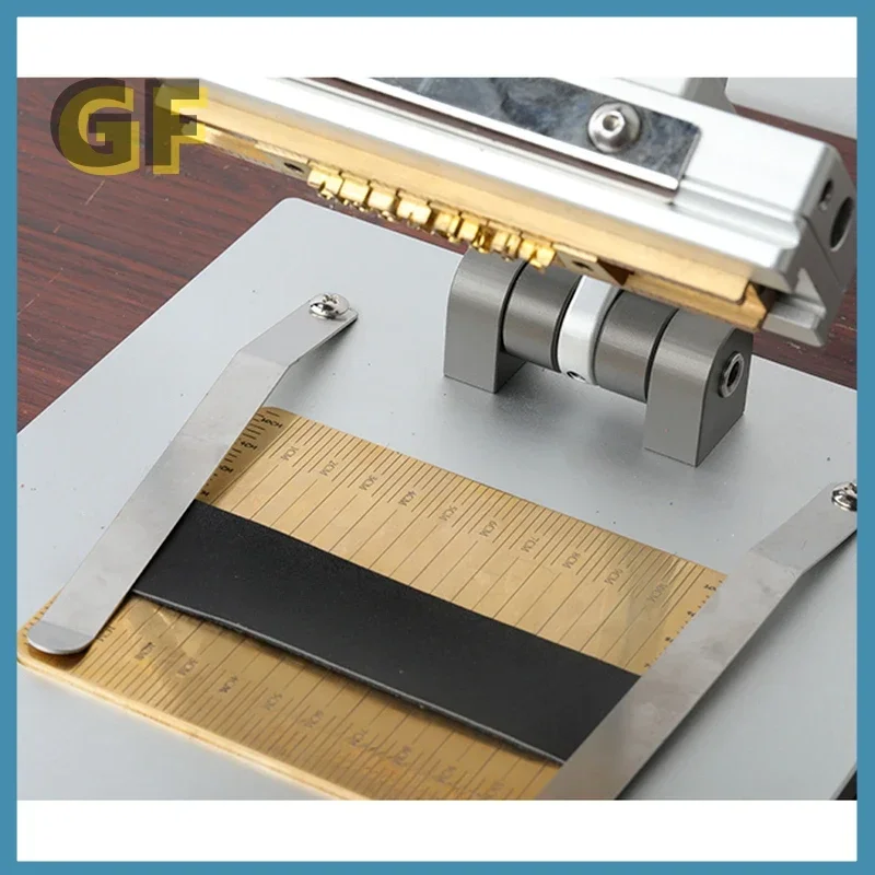 Table Type Leather LOGO Hot Stamping Machine T-slot Movable Letter Foil Stamping Paper Wood PVC Branding Press Logo Engraving