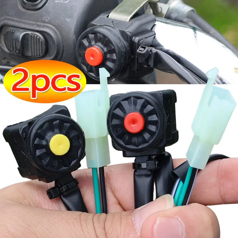 

Кнопка управления фарами мотоцикла, звуковой переключатель, мотокросс, квадроцикл, двусторонний спорт для 22 мм, монтажная планка на руль, 1/2 шт.