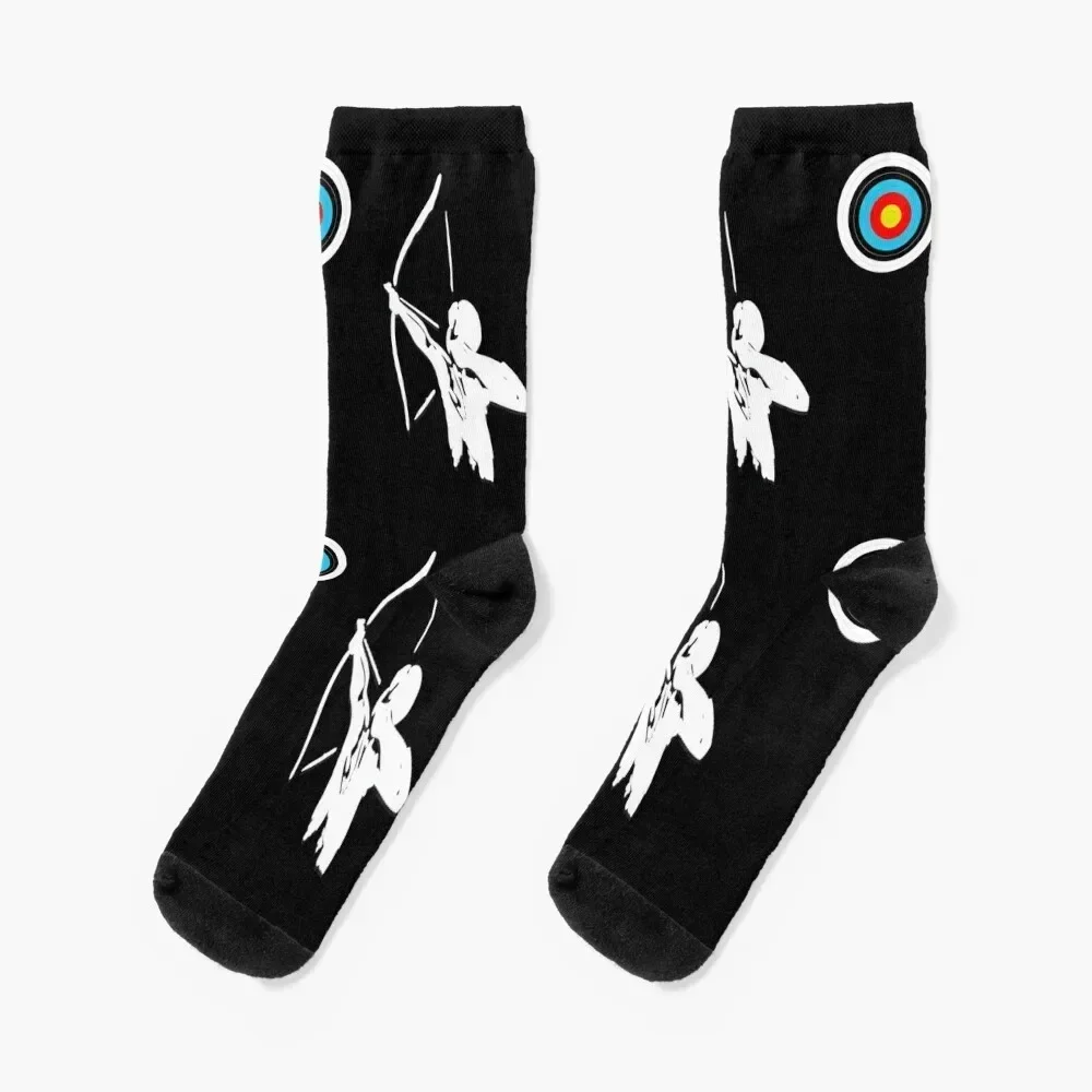 Archery - archer, bow, target Socks retro christmas stocking Socks Woman Men's