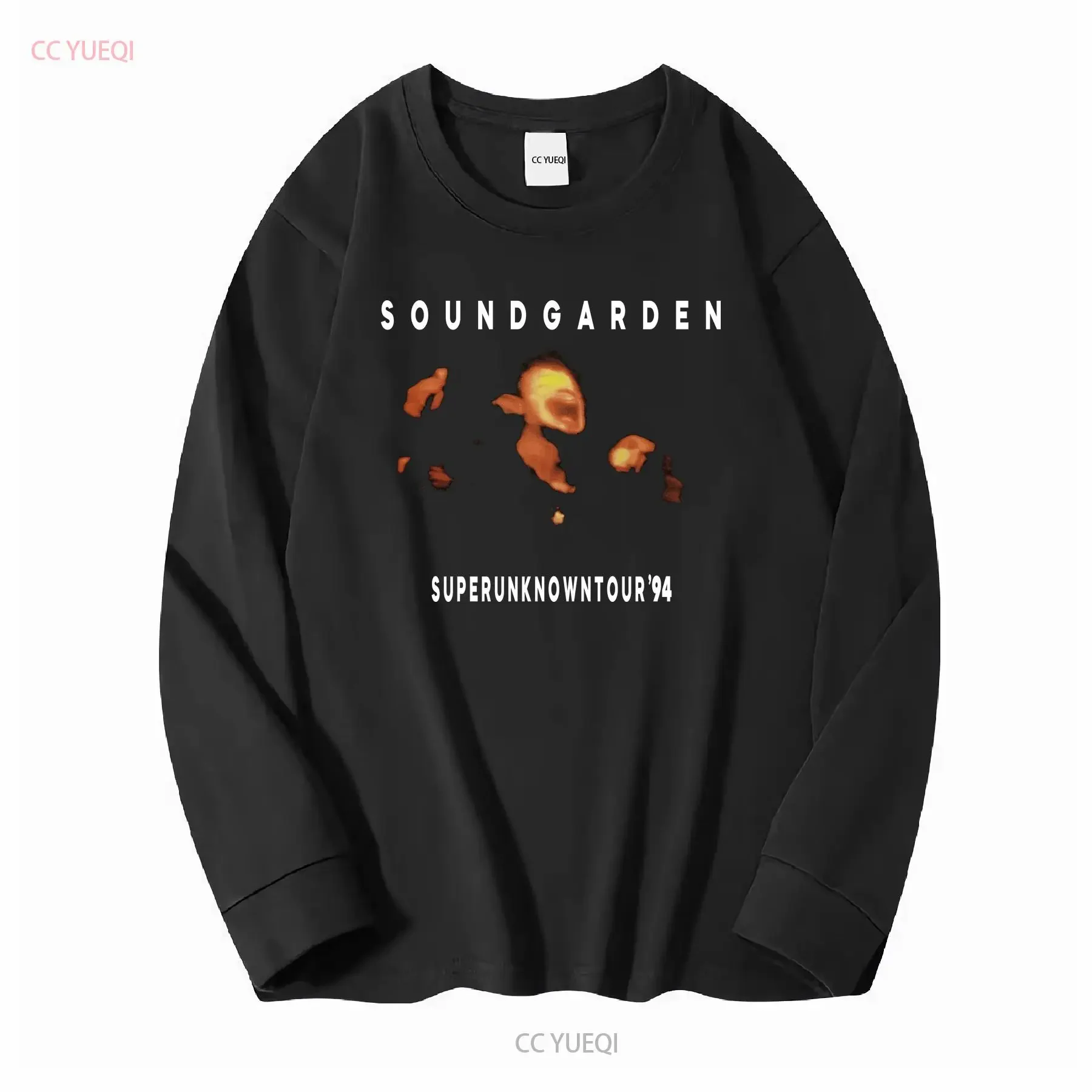 Soundgarden Superunknown Tour 1994  T shirt Reprint KH0854 vintage Washed homme Breathable graphic Casual Soft Slightly
