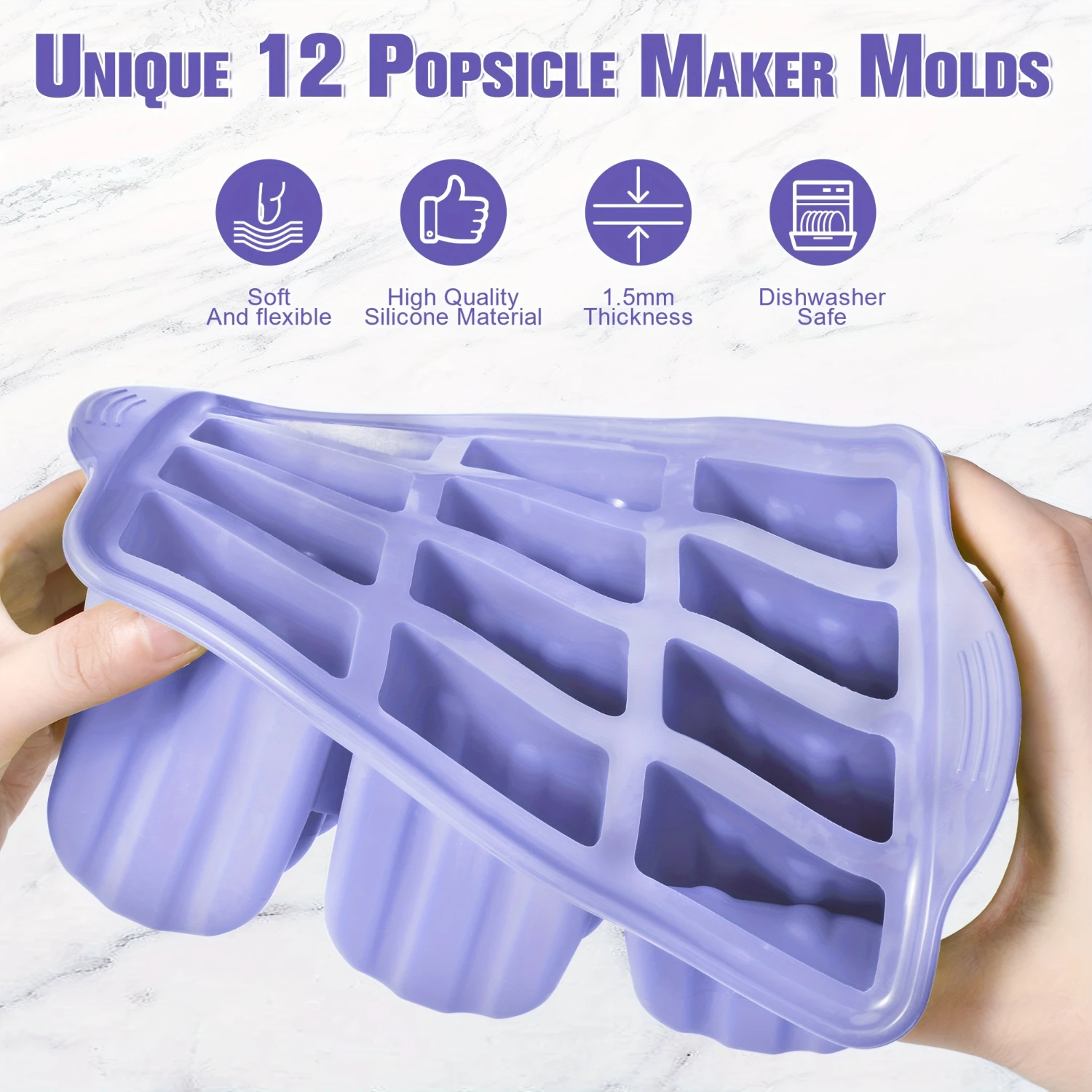 1 Set, Popsicle Mold, Creative Popsicle Mold, Silicone Popsicle Mold, Ice Cream Mold,  Ice Cube Box, Household Popsicle Mold, Sa