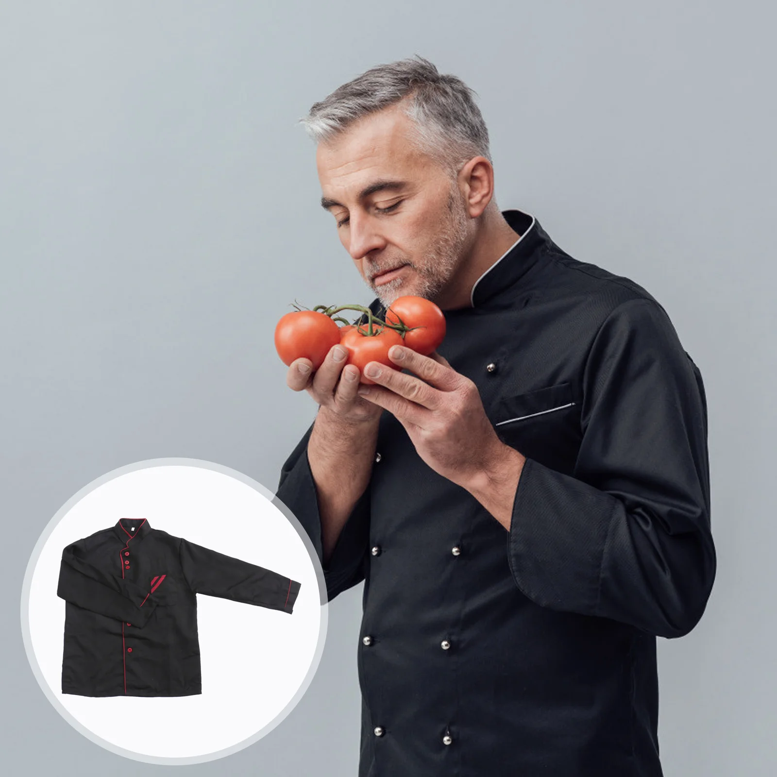 Abrigo de Chef de manga larga Unisex, transpirable, resistente al desgaste, a prueba de aceite, chaqueta holgada informal lavable para restaurante, Hotel y cocina