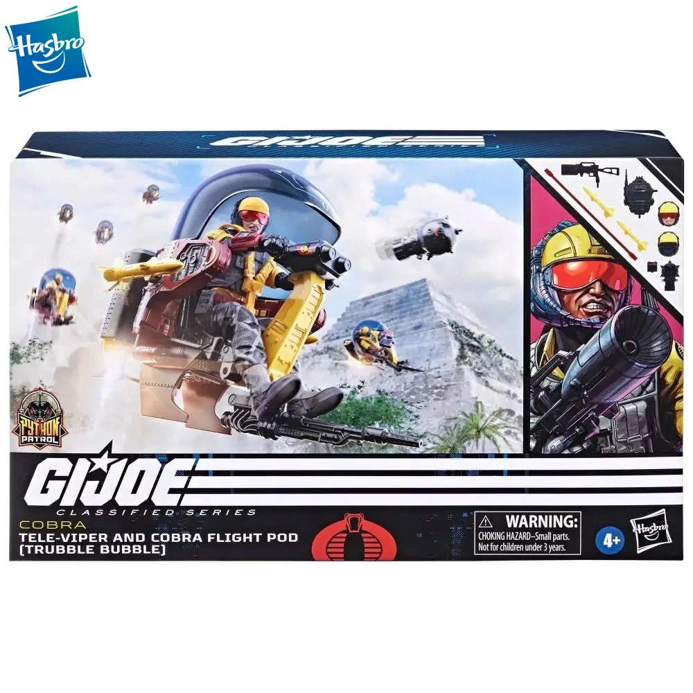 Origens Hasbro G.I. Joe Classified Series Anime Tele-Viper e Cobra Flight Pod Figuras de ação Brinquedos colecionáveis Presentes de feriado