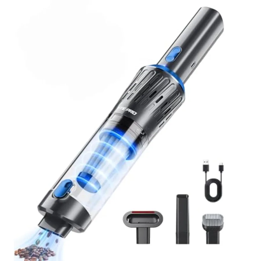 

Handheld Vacuum Cordless Car Vacuum 3-in-1 Hand Held Vacuums USB Hand Vac Cordless Rechargeable One-Touch Empty for Cleaning Ca