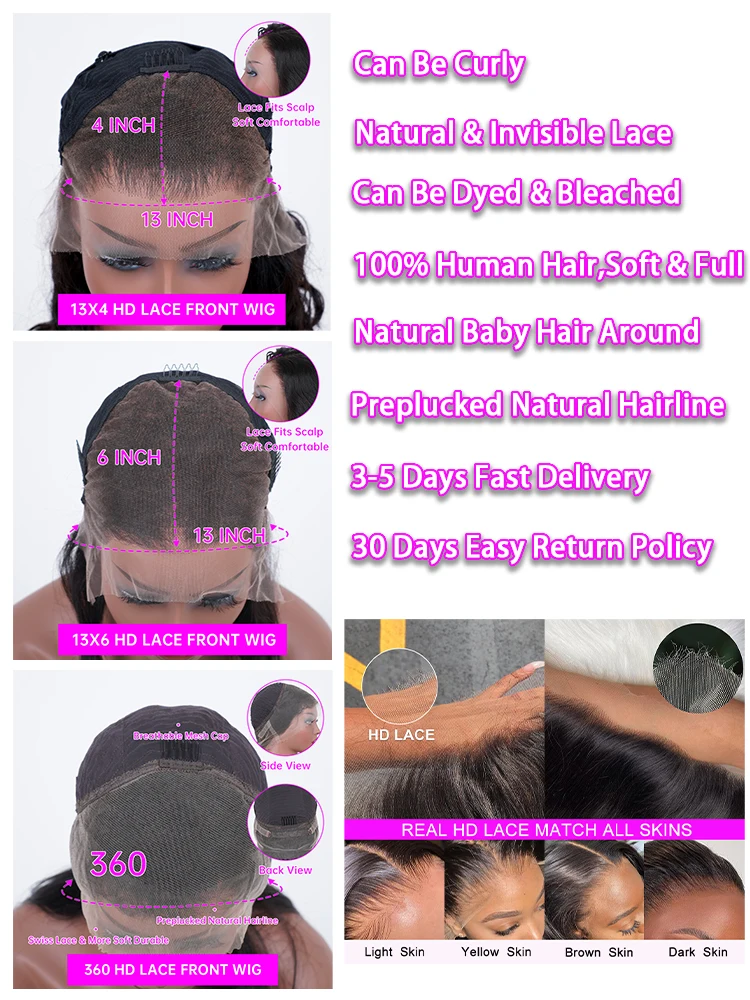 Peluca de cabello humano liso de 13x6 Hd para mujer, postizo de encaje Frontal transparente de 13x4, pelo brasileño predespuntado 360